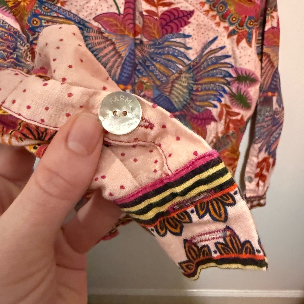 Farm Rio XS button down top - Picture 6 of 8